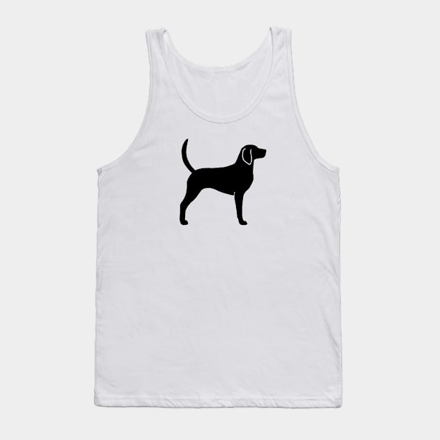 English Foxhound Silhouette Tank Top by Coffee Squirrel